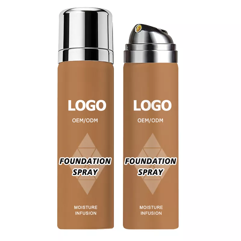 Ademende, lichtgewicht, niet-kleverige foundationspray