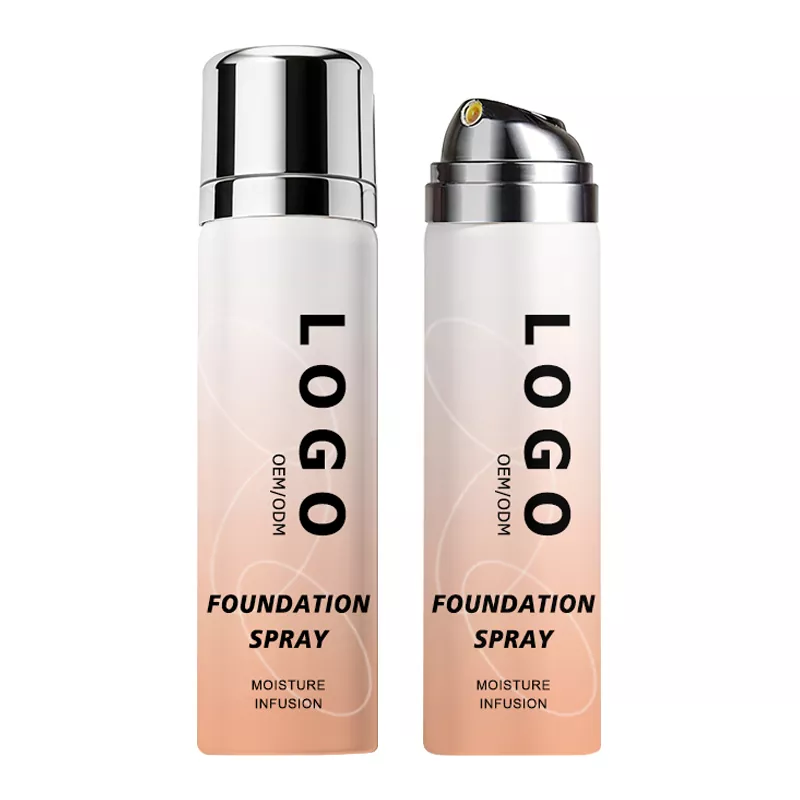 Volledig dekkende natuurlijke lichtgevende foundationspray